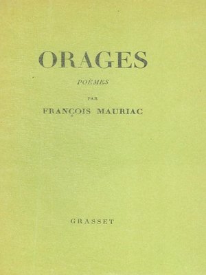 cover image of Orages